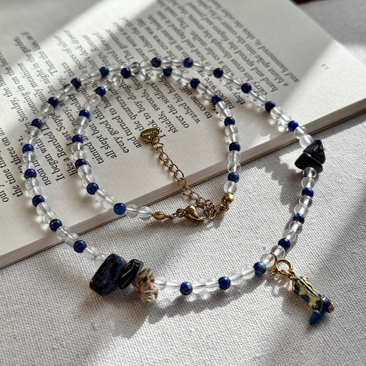 Mystic Starlight: Lapis Lazuli, Clear Quartz & Pietersite Guardian Set