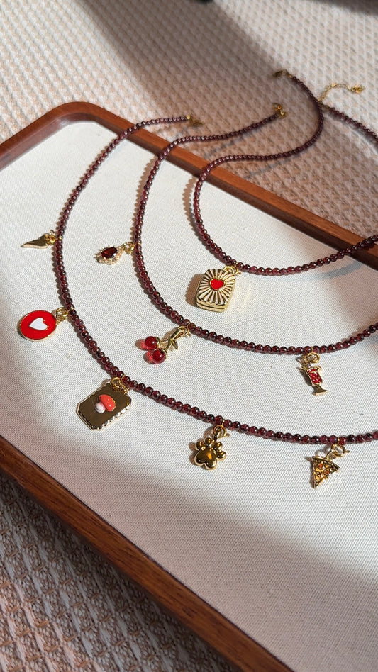 Garnet Base Necklace