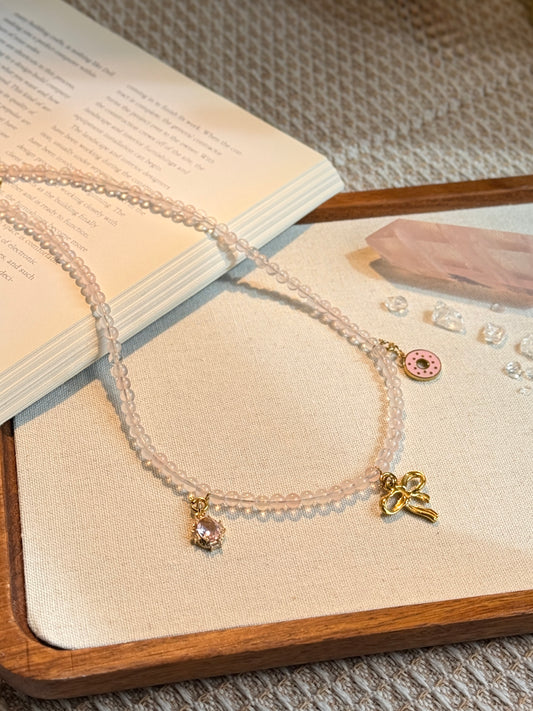 Rose Quartz Base Necklace