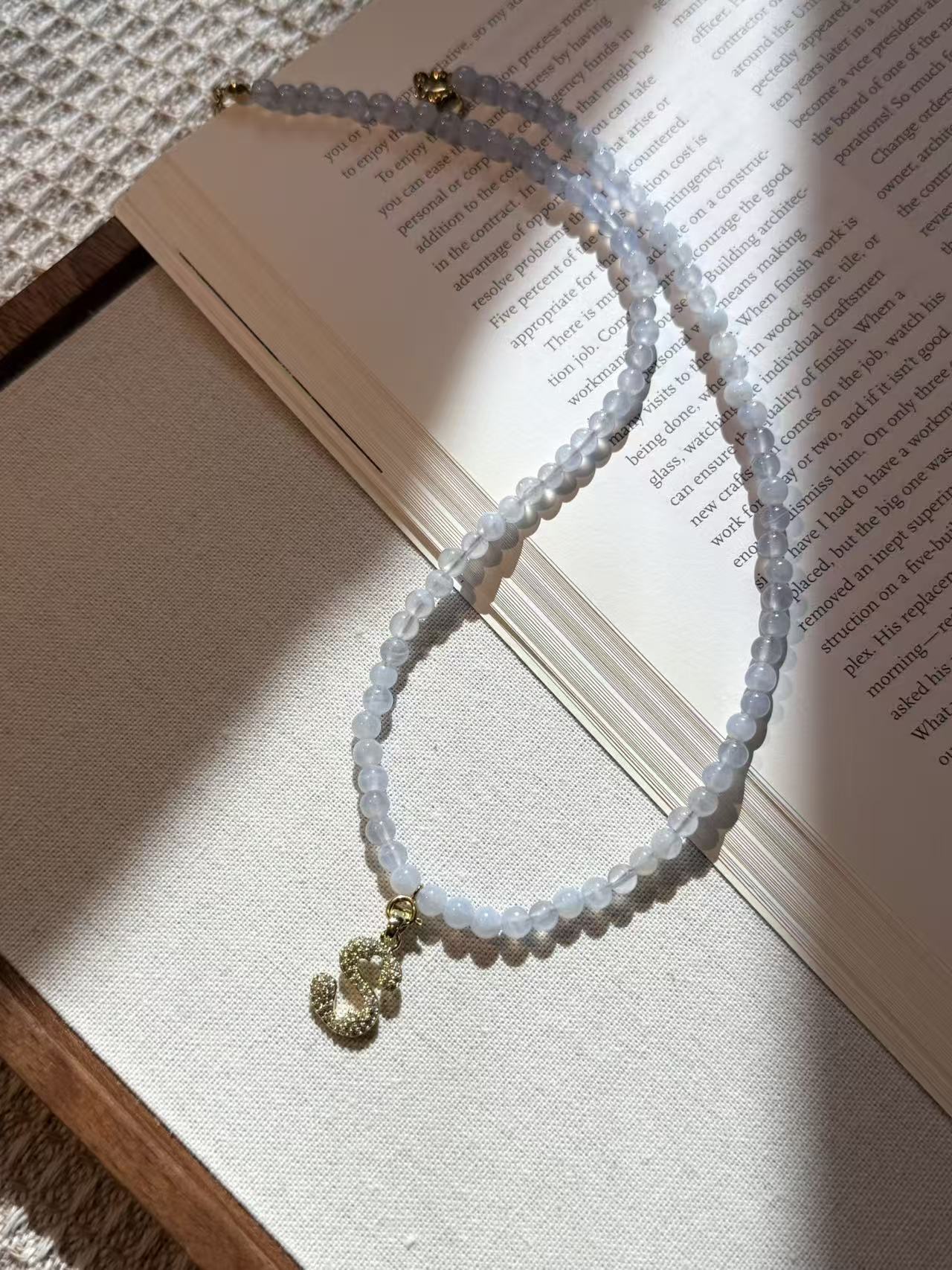 Blue Lace Agate Necklace