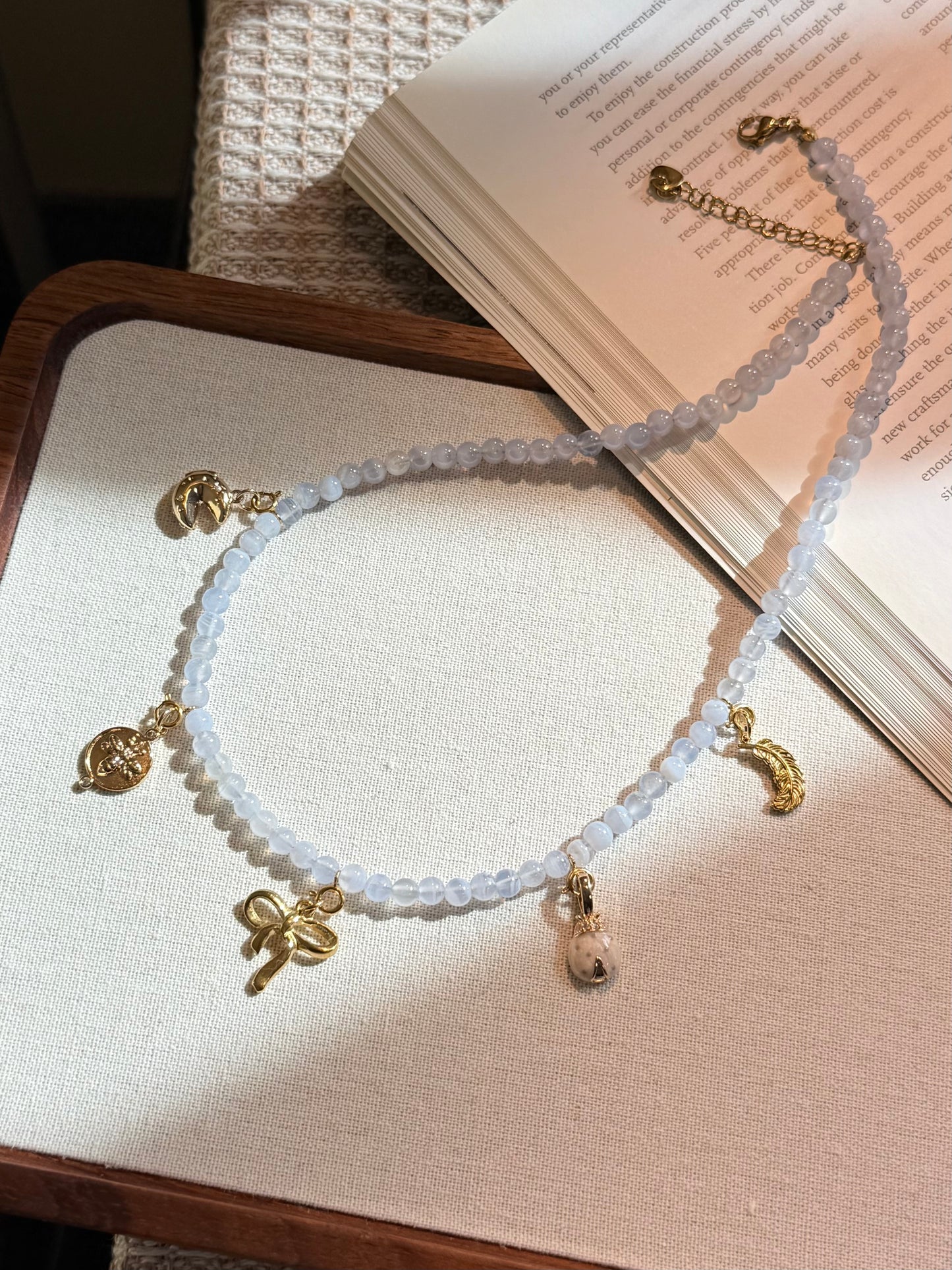Blue Lace Agate Necklace