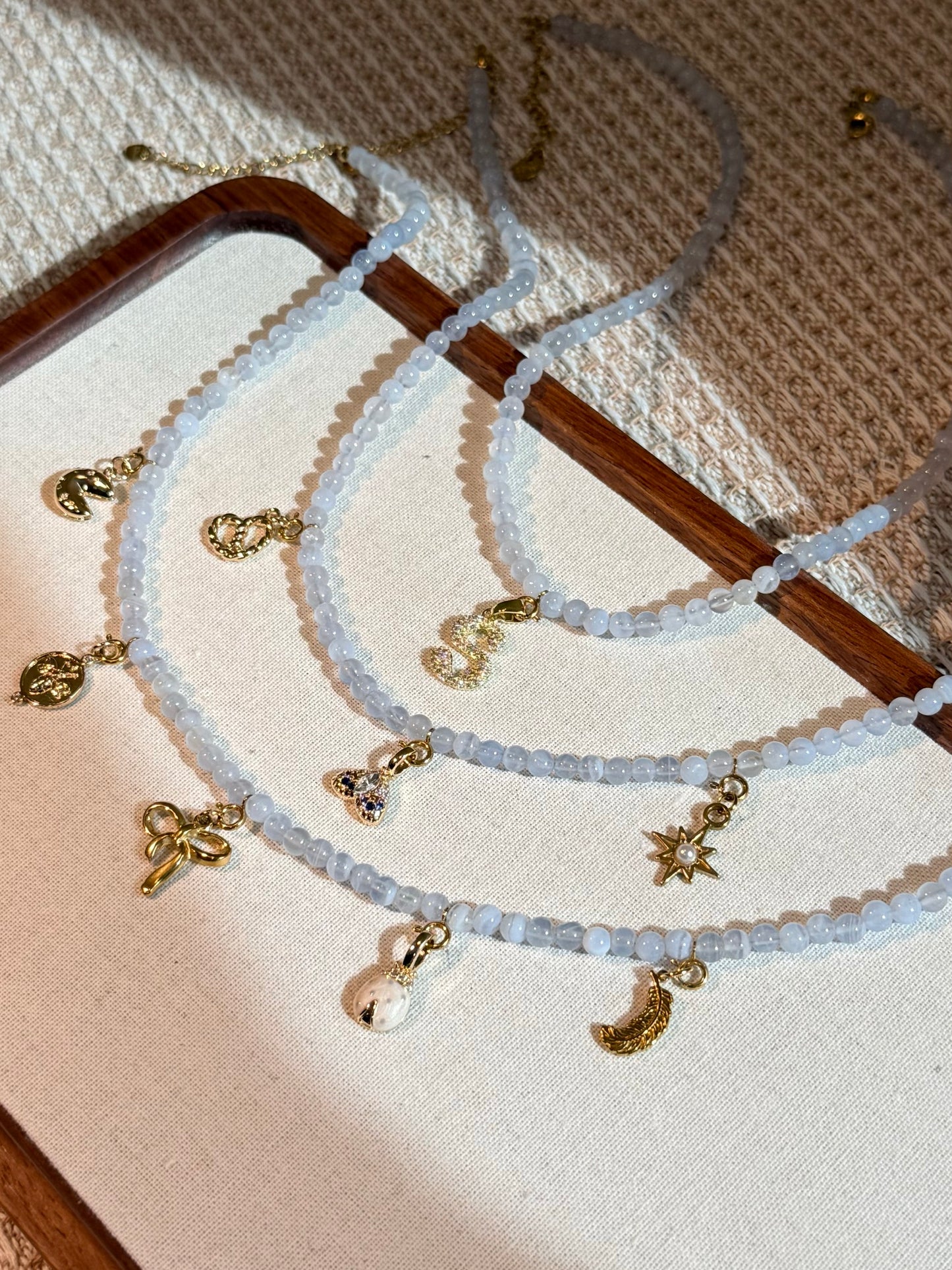 Blue Lace Agate Necklace