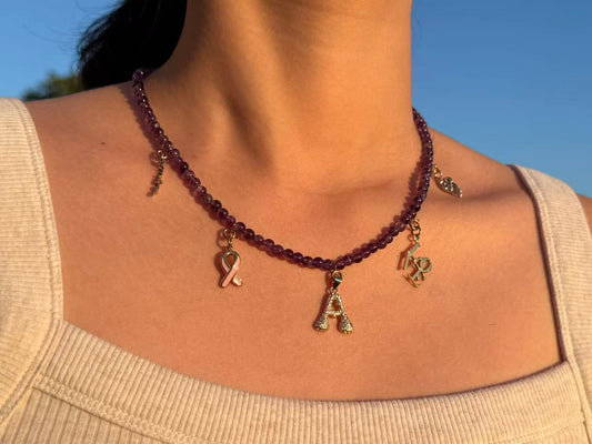 Amethyst Base Base Necklace