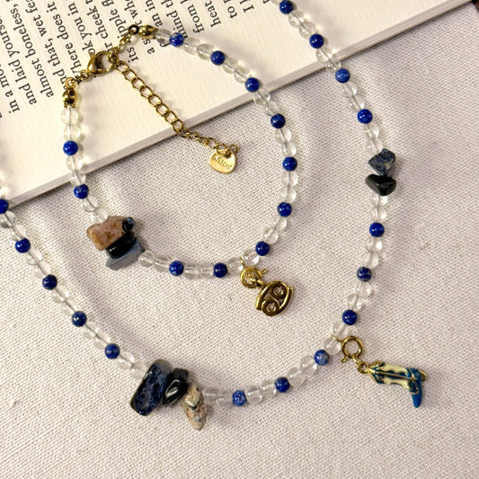 Mystic Starlight: Lapis Lazuli, Clear Quartz & Pietersite Guardian Set