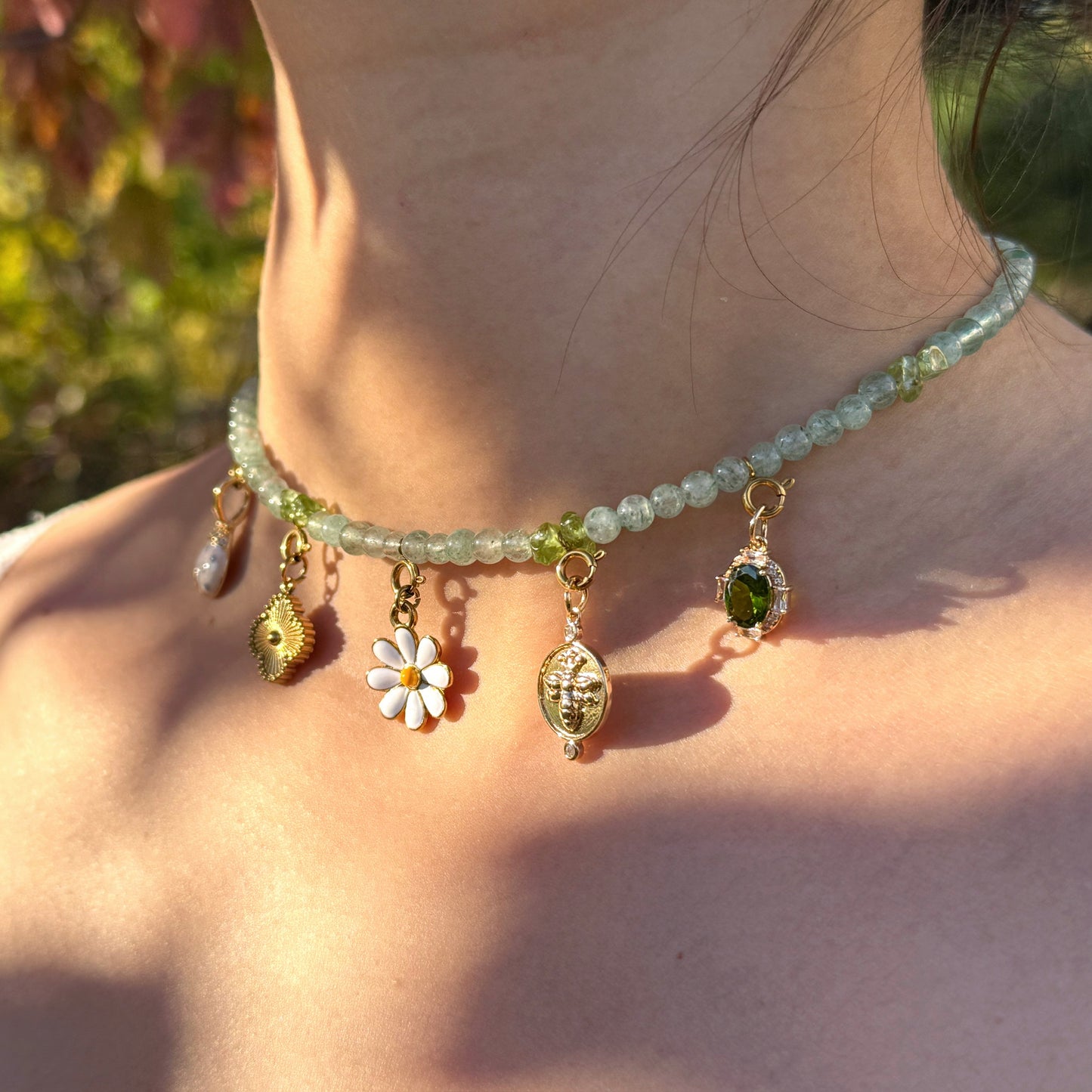 Green Aventurine & Peridot Beaded Jewelry Set