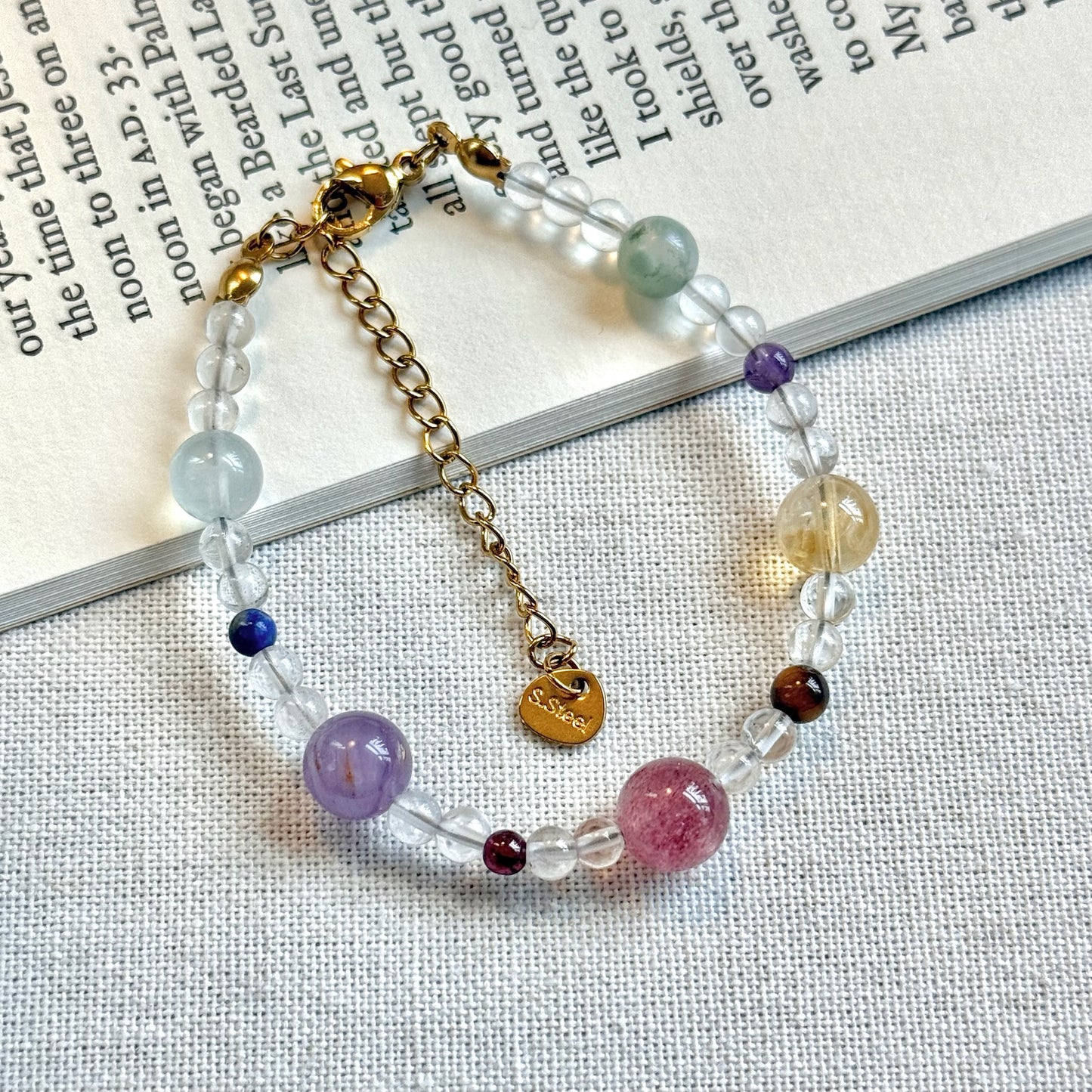 Juicy Candy Set: Clear Quartz Multi Gemstones Jewelry Set