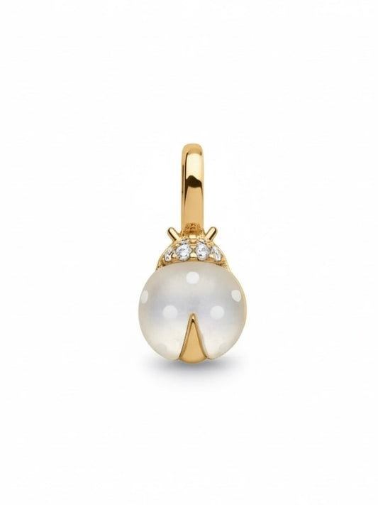 White Ladybug Charm