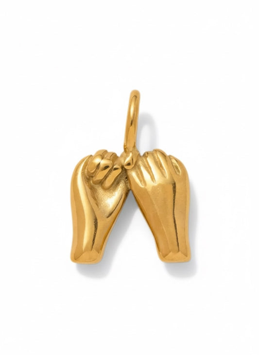 Friendship Pinky Promise Hand Charm
