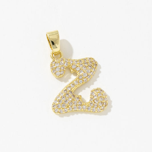 Sparkling Letter Z Charm