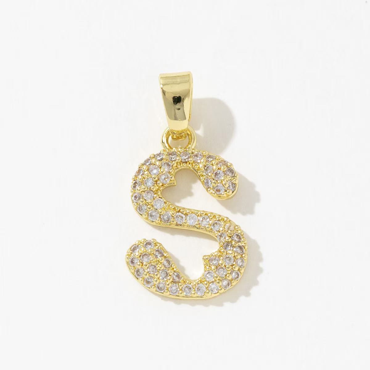 Sparkling Letter S Charm