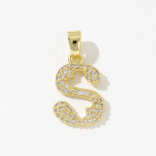 Sparkling Letter S Charm