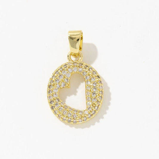 Sparkling Letter O Charm