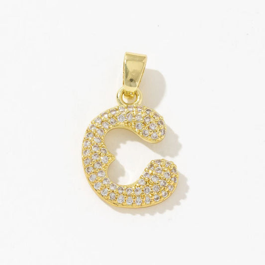 Sparkling Letter C Charm