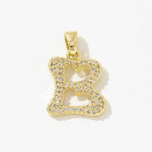Sparkling Letter B Charm