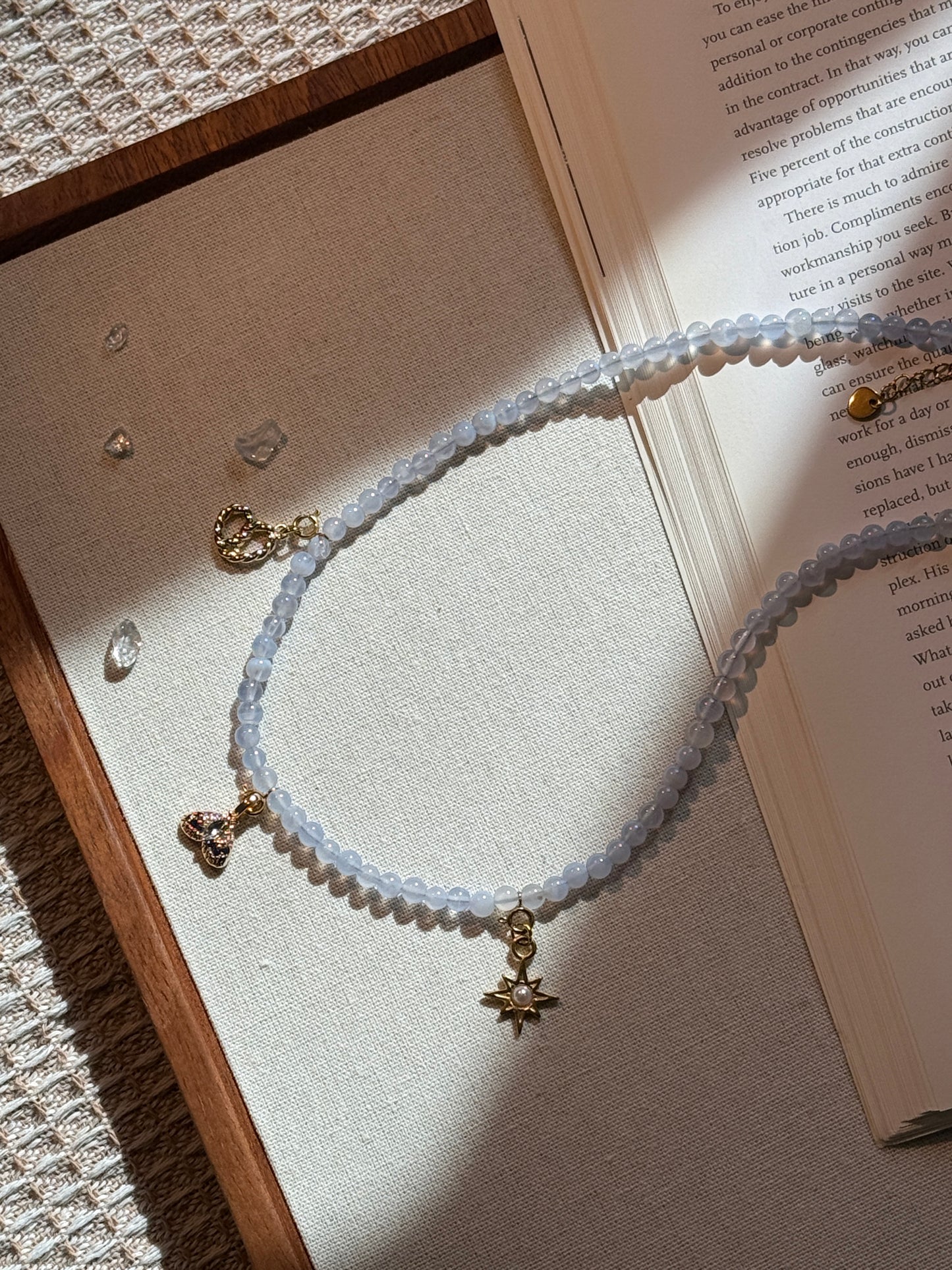 Blue Lace Agate Necklace