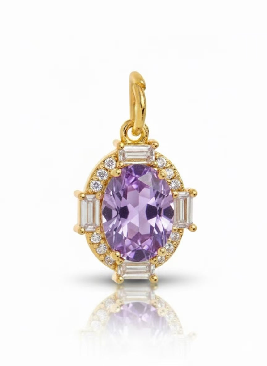 February Birthstone Charm